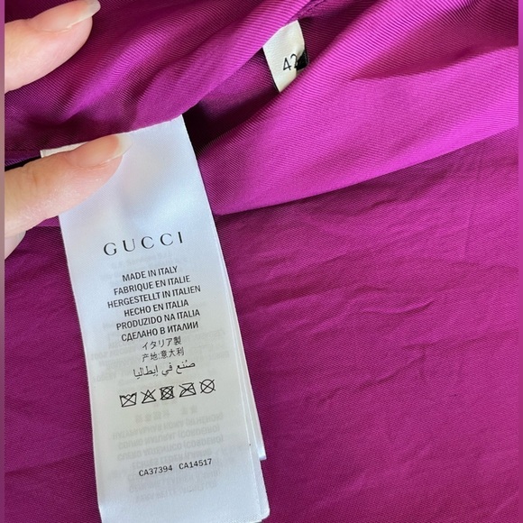 RARE Gucci women pink lamb leather blazer jacket - Picture 10 of 12